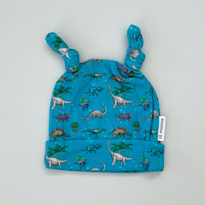 DOUBLE KNOT BEANIE | DINOSAURS