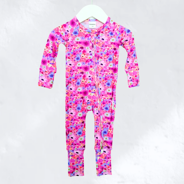 Zipper Onesie - Blossom