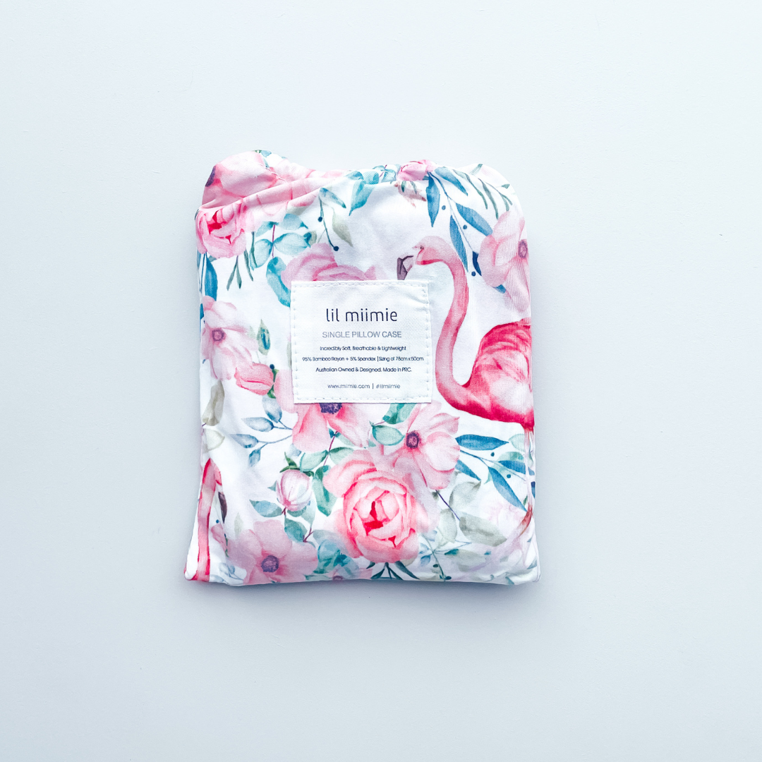Single Pillowcase | Pink Flamingo (pre-order)
