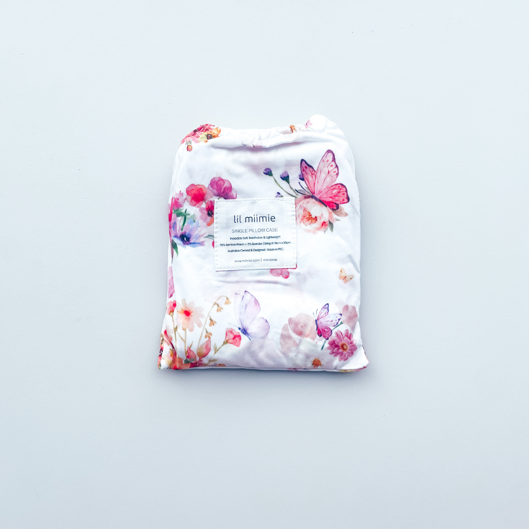 Single Pillowcase | Butterfly Garden
