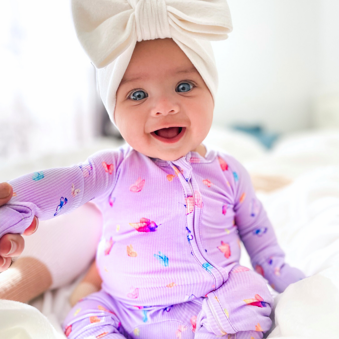 Zipper Onesie - Butterflies