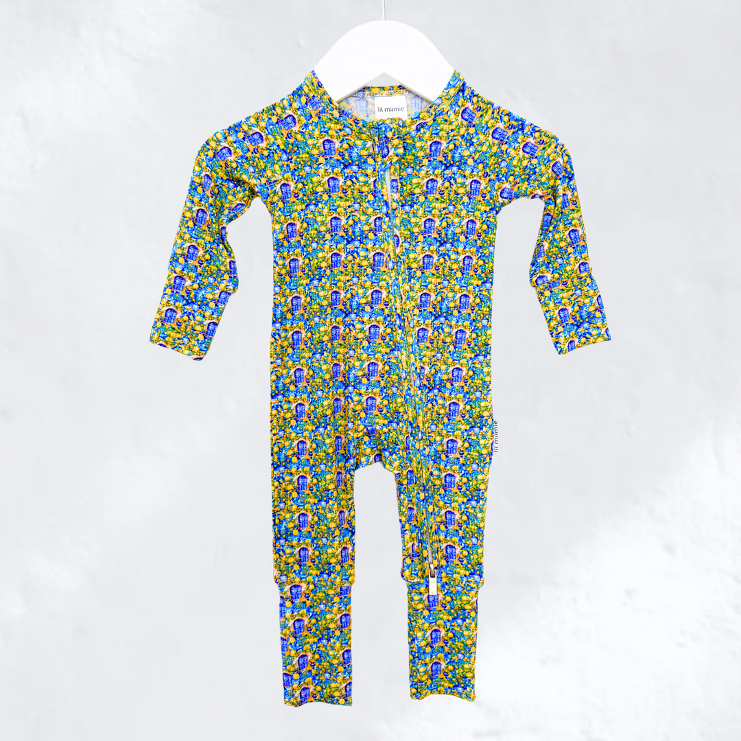 Zipper Onesie - Greek Dreams