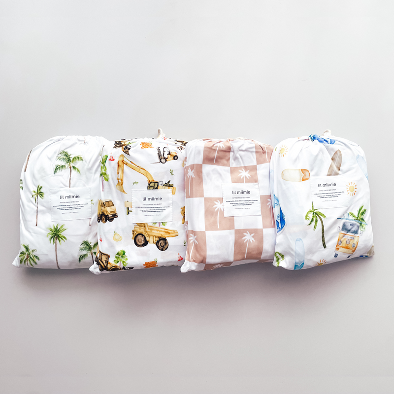 Tropical Palms - Fitted Single Bed Sheet