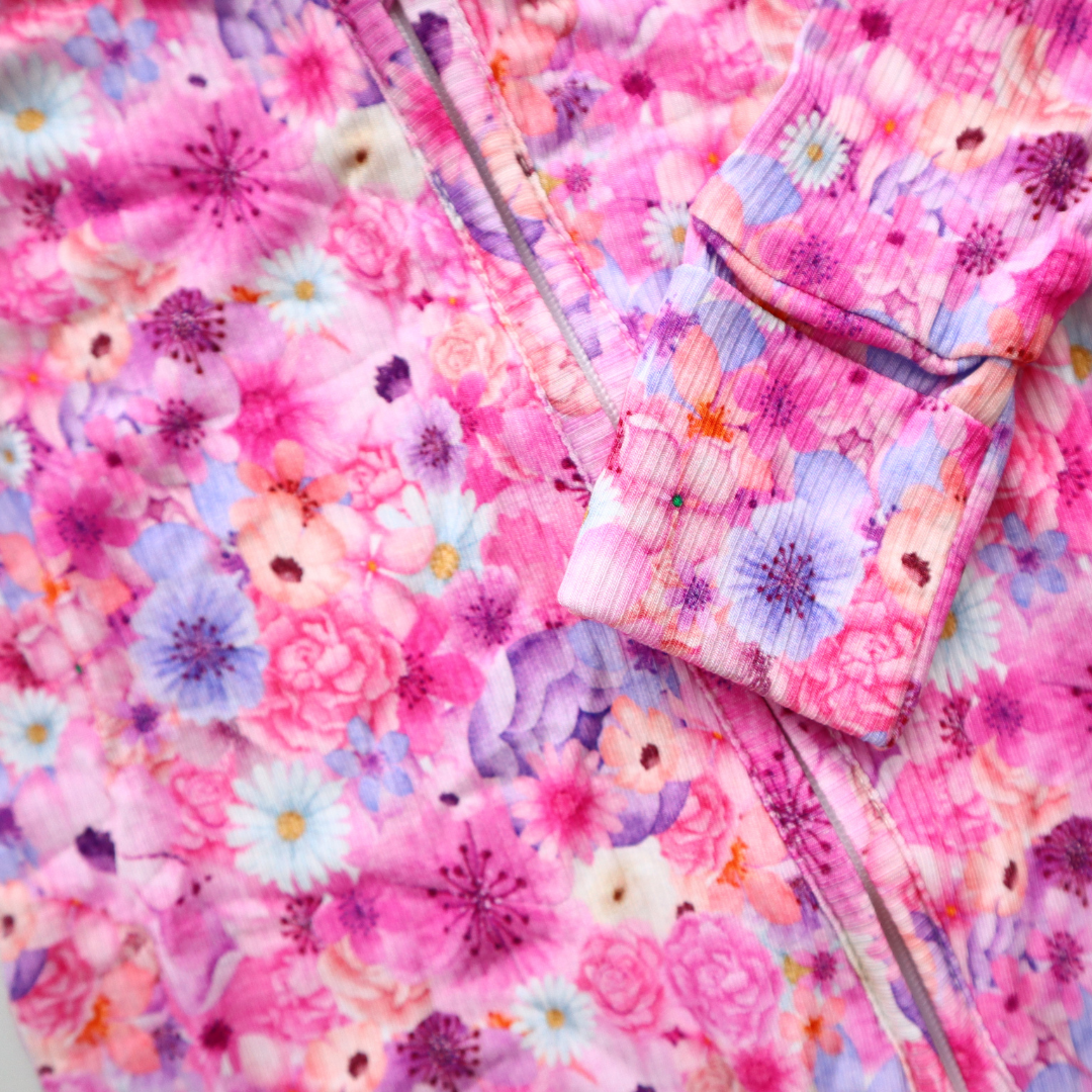 Zipper Onesie - Blossom