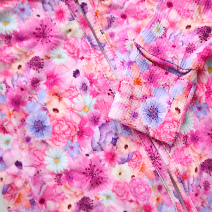 Zipper Onesie - Blossom