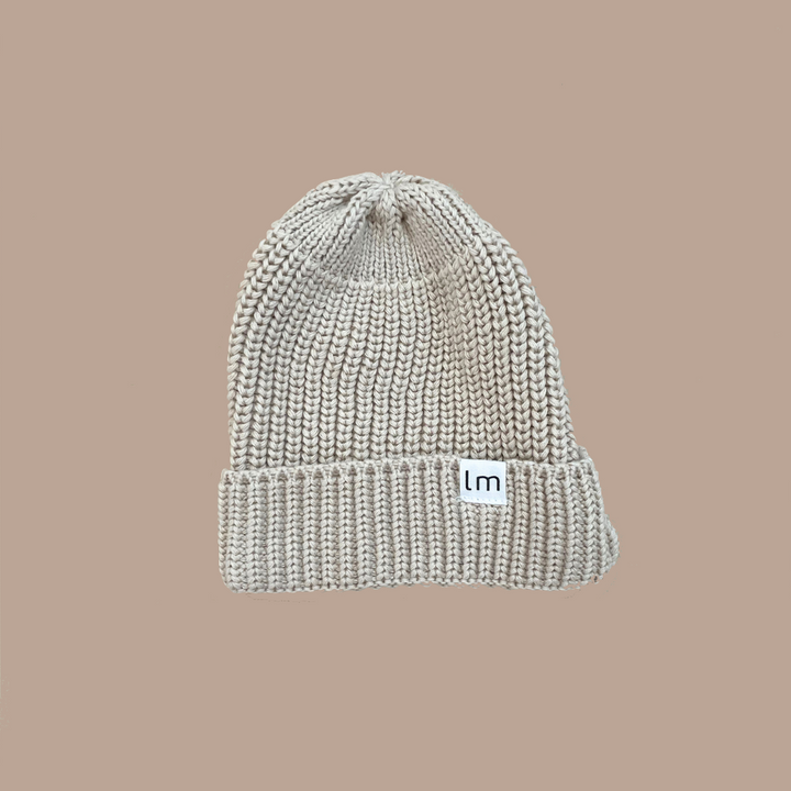 KNIT BEANIE | OAT CREAM