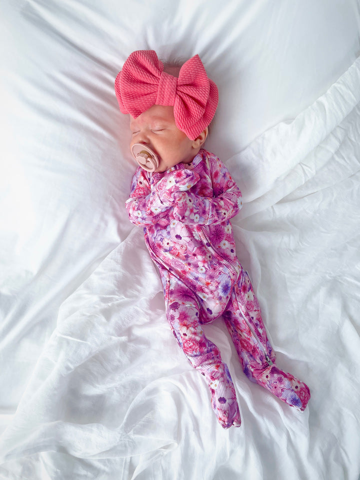 Zipper Onesie - Blossom
