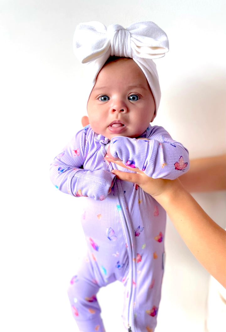 Zipper Onesie - Butterflies