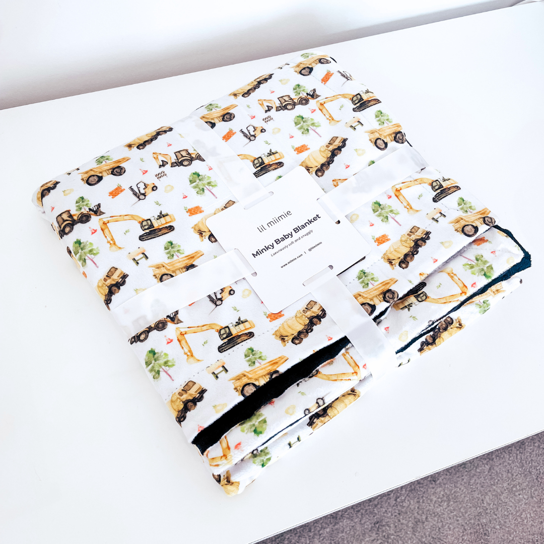 Minky Blanket | Construction Trucks