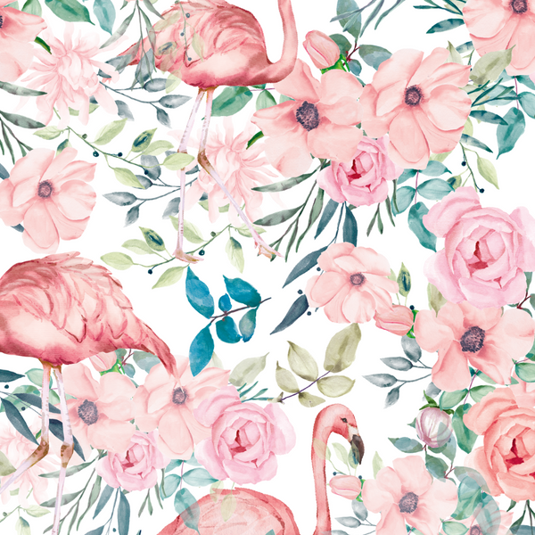 Pink Flamingo - Bamboo Cot Sheet