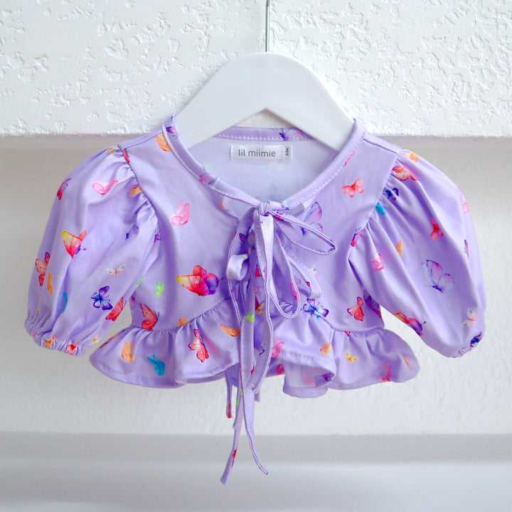 TIE TOP | BUTTERFLIES