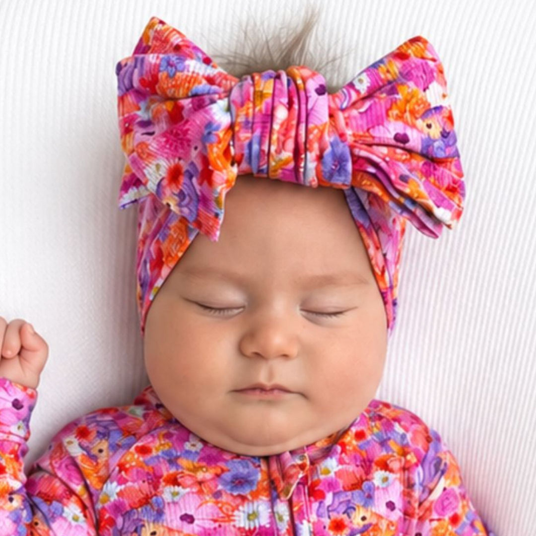 Topknot Bow - Coral Blossom (PRE-ORDER OCT)