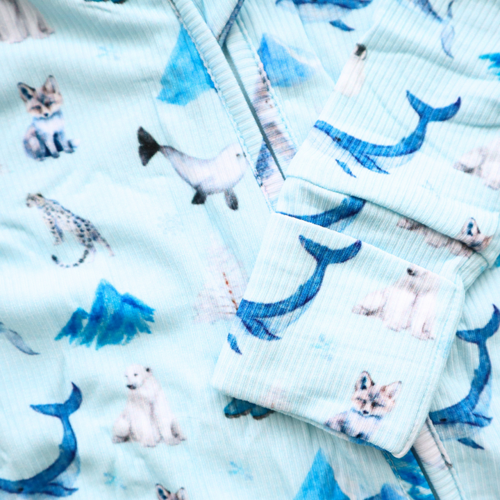 Zipper Onesie - Arctic Animals