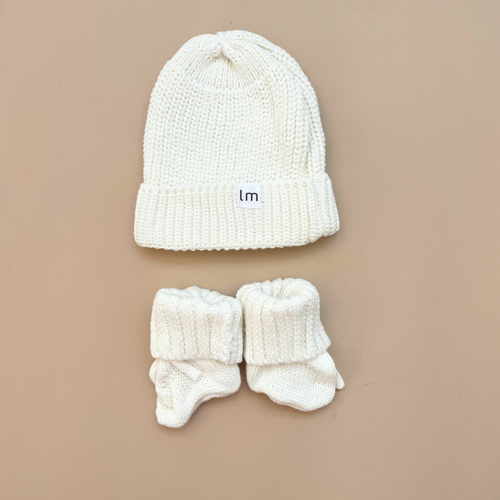 KNIT BEANIE | MILK WHITE