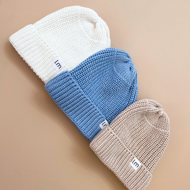 KNIT BEANIE | OCEAN BLUE