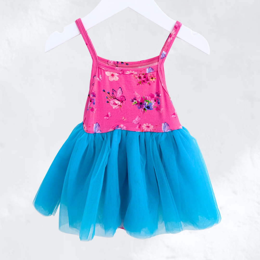 TUTU BAMBOO DRESS | PINK BUTTERFLY DREAMS