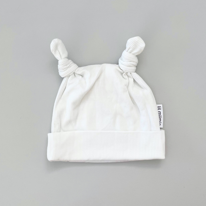 DOUBLE KNOT BEANIE | COCONUT WHITE