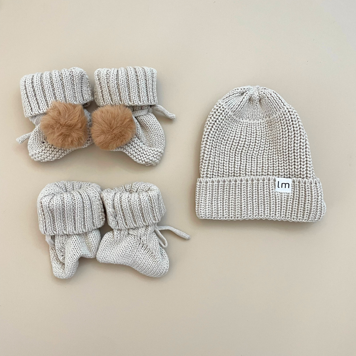 KNIT BEANIE | OAT CREAM