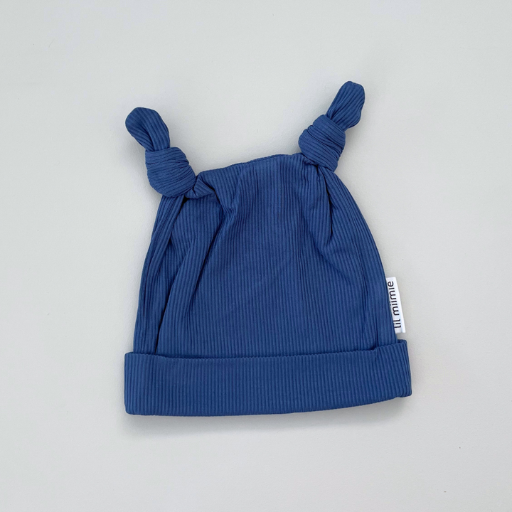 DOUBLE KNOT BEANIE | NAVY BLUE