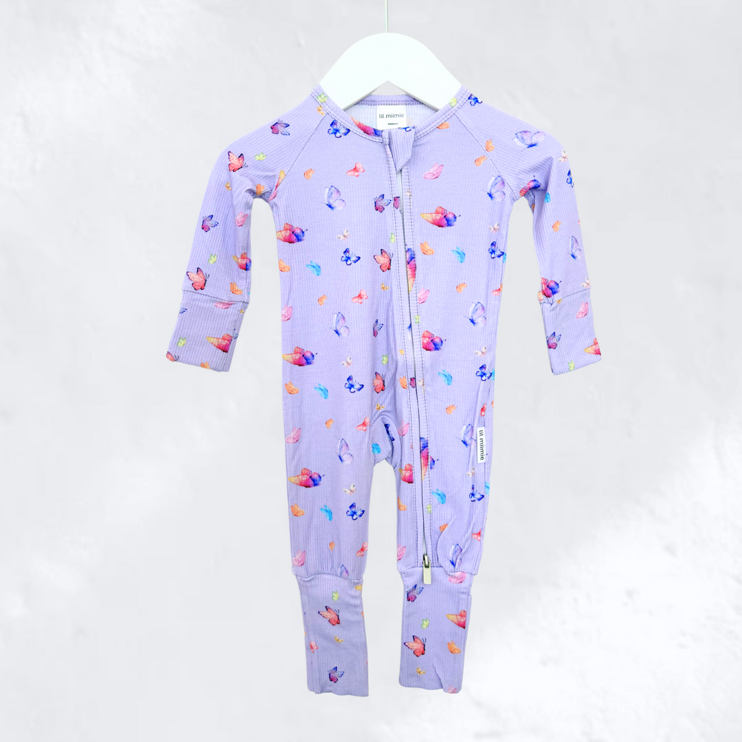 Zipper Onesie - Butterflies (PRE-ORDER)