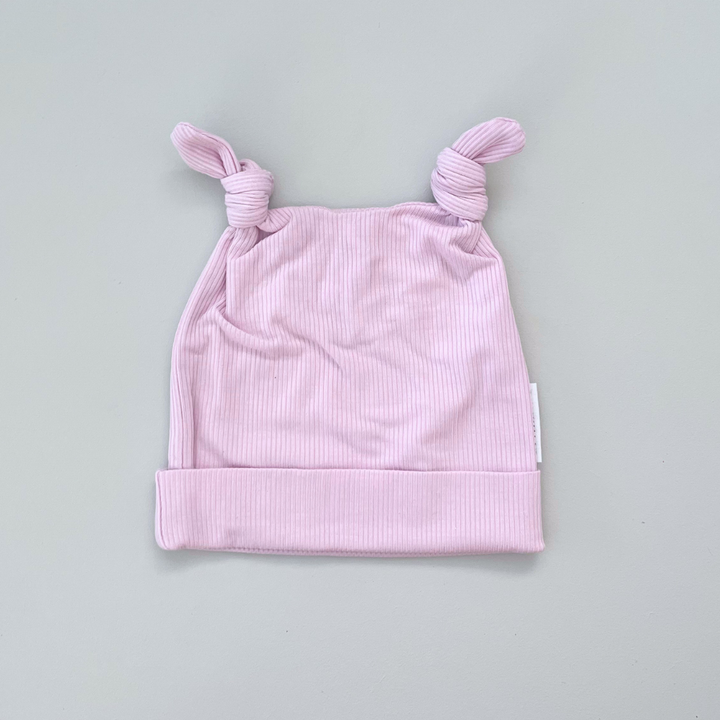 DOUBLE KNOT BEANIE | BLUSH PINK