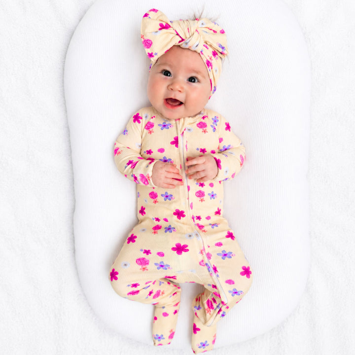 Zipper Onesie - Summer Bloom (PRE-ORDER OCT)