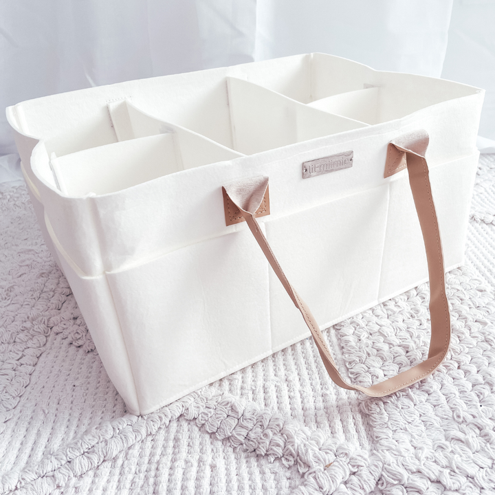 XL Caddy Baby Bag - Coconut White