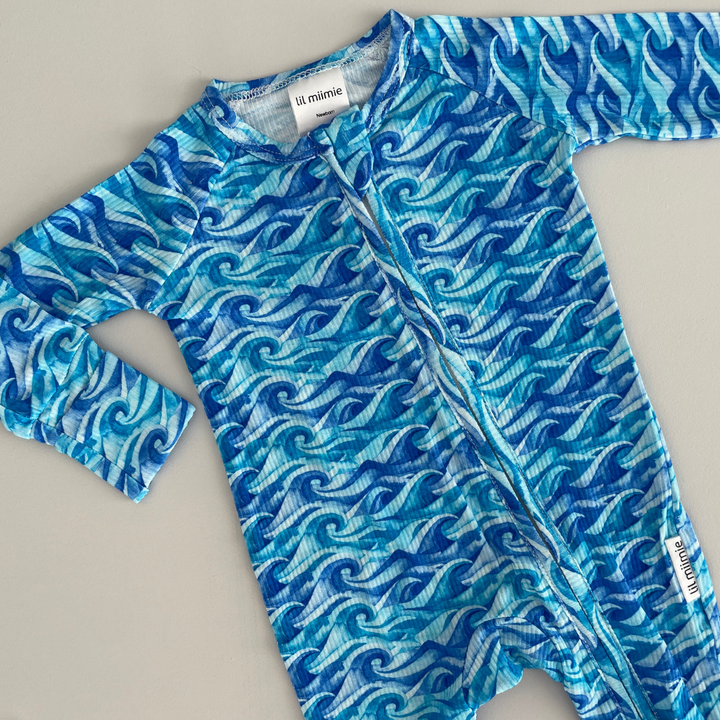 Zipper Onesie - BREAK WAVES