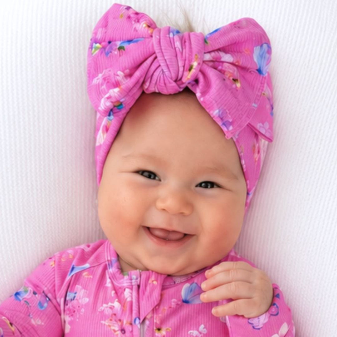 Topknot Bow - Pink Butterfly (PRE-ORDER OCT)