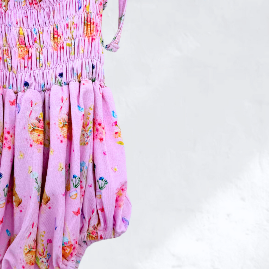 SUMMER BAMBOO ROMPER | BUNNY FLORAL