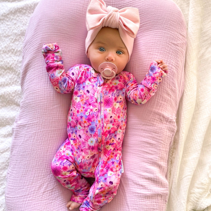 Zipper Onesie - Blossom (PRE-ORDER)