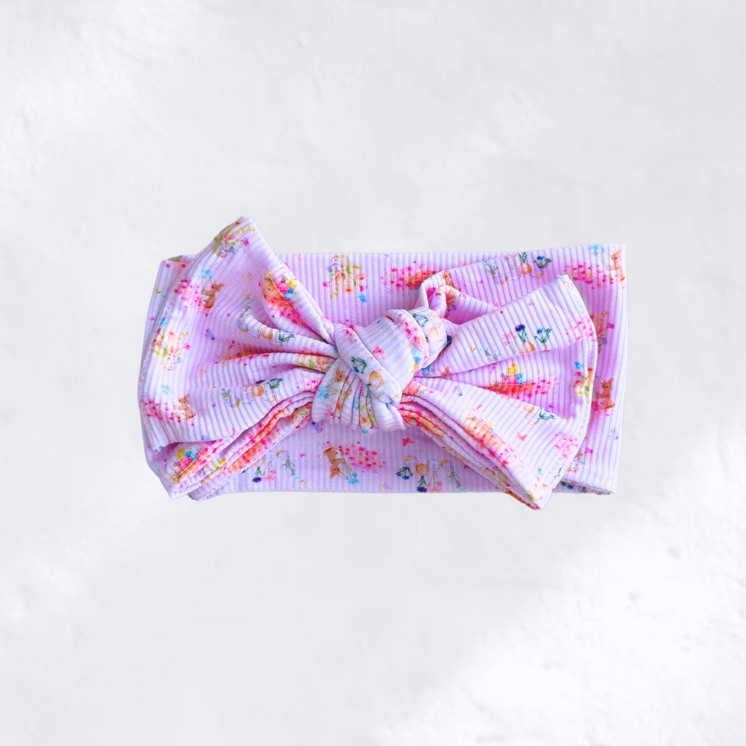 TOPKNOT BOW | BUNNY FLORAL