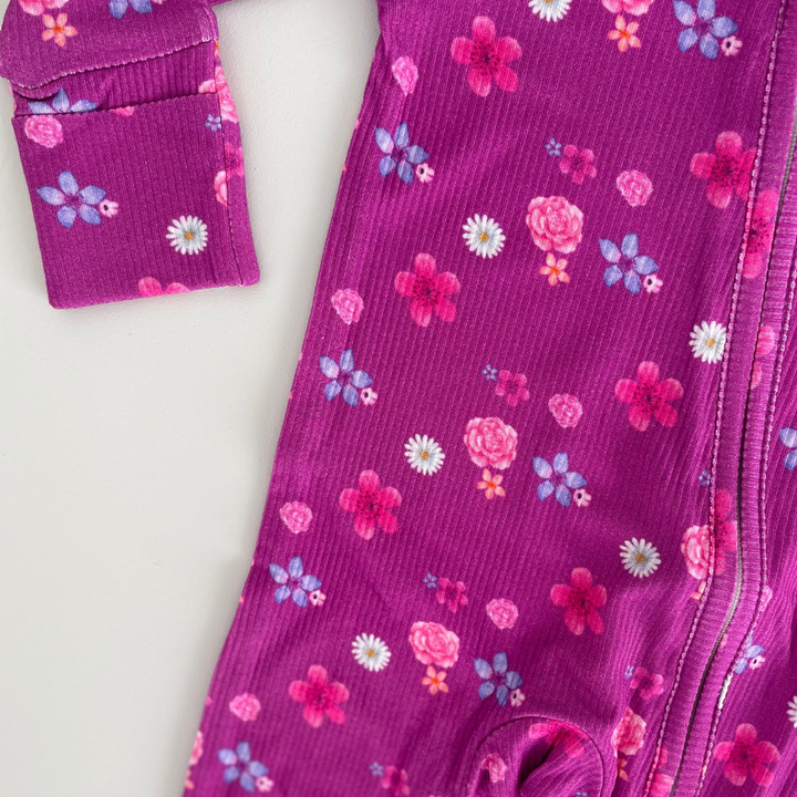 Zipper Onesie - GRAPE SUMMER BLOOM (PRE-ORDER)