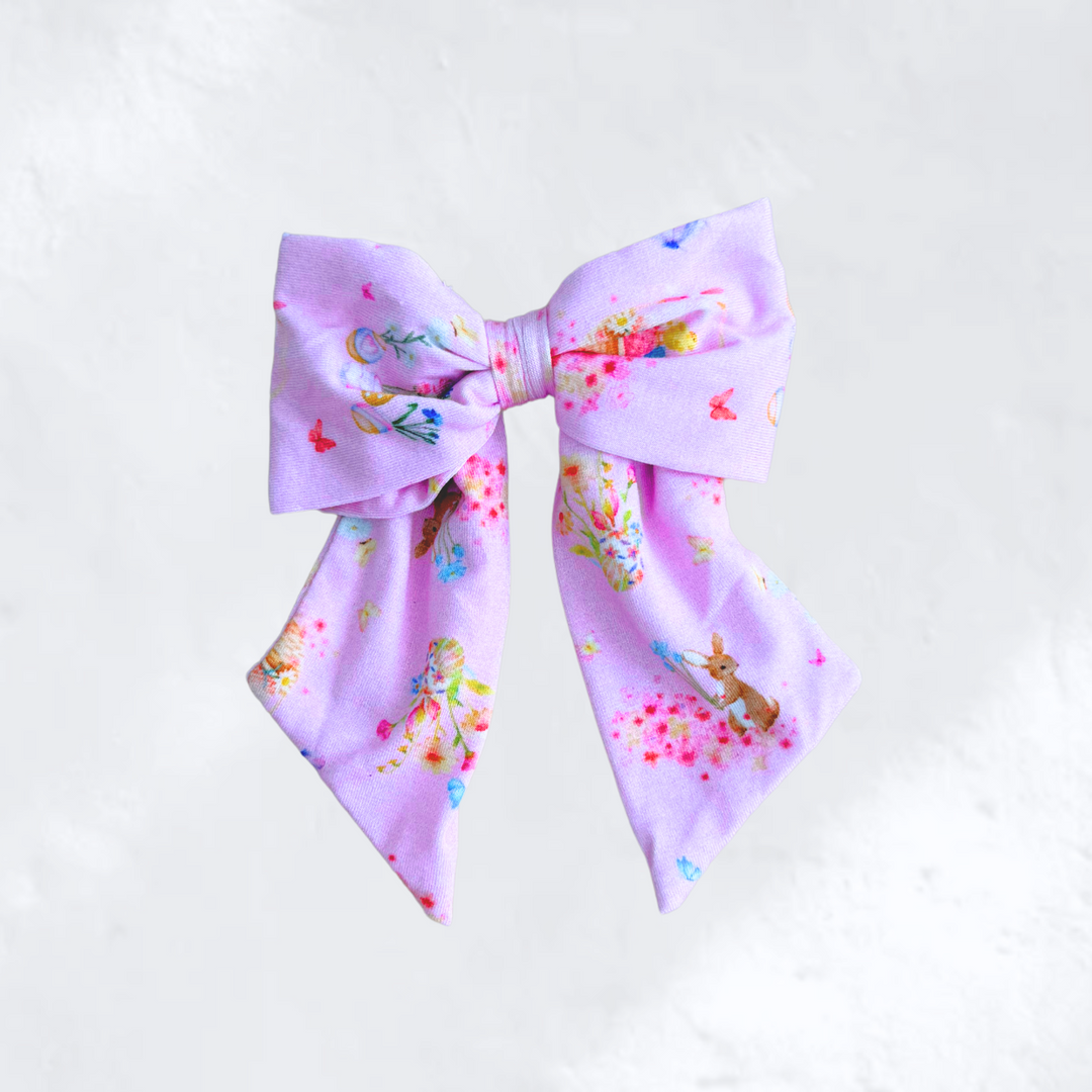 BOW CLIP | BUNNY FLORAL