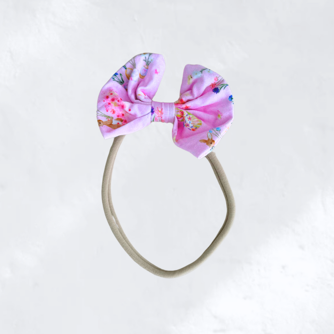 BOW HEADBAND | BUNNY FLORAL