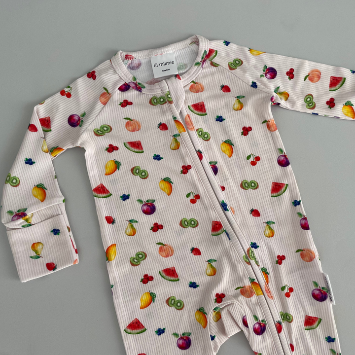 Zipper Onesie - SUMMER FRUITS