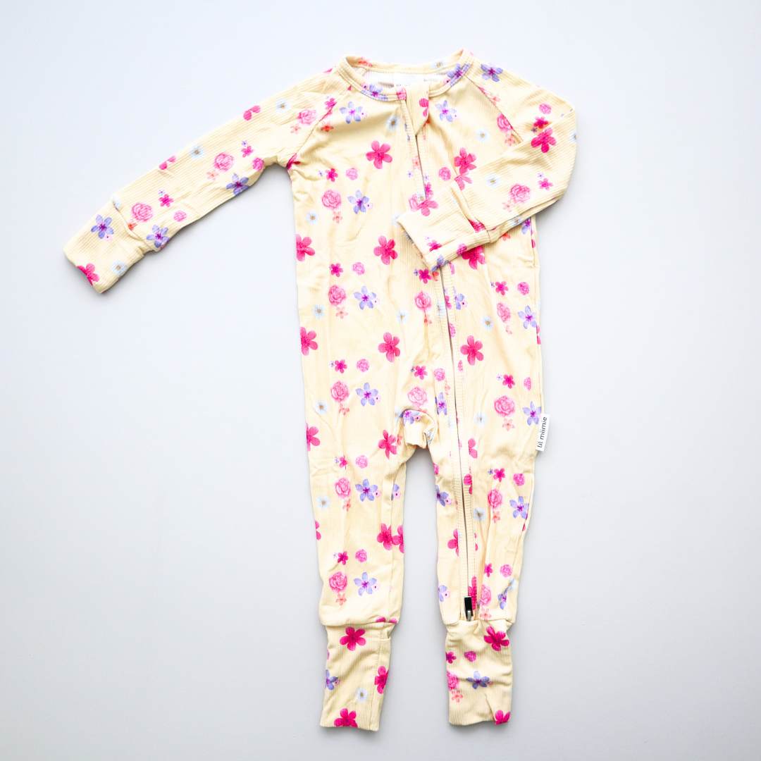 Zipper Onesie - Summer Bloom (PRE-ORDER)