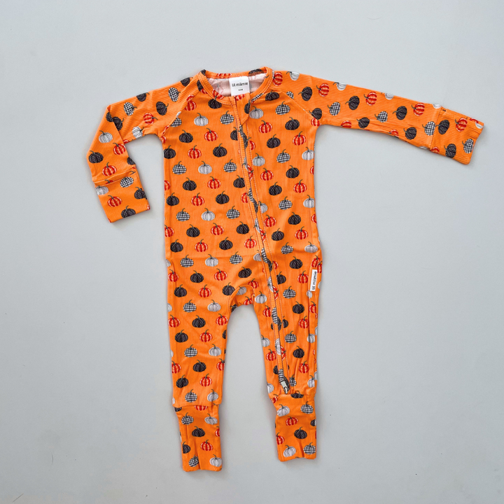 Zipper Onesie - PUMPKIN