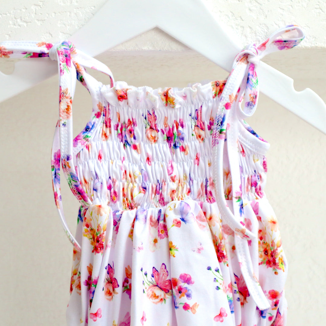 SUMMER ROMPER | BUTTERFLY GARDEN