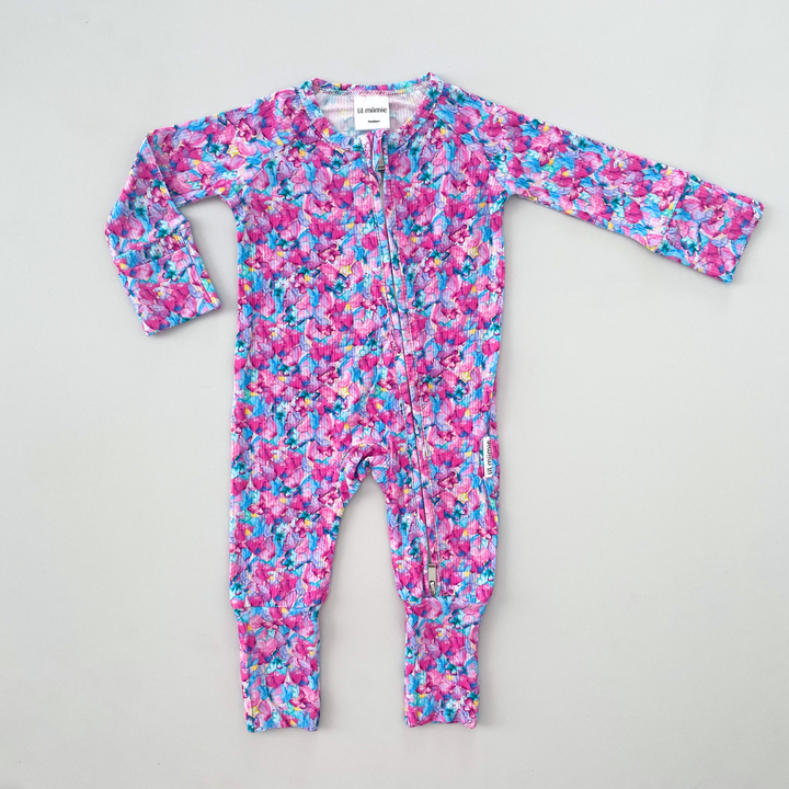 Zipper Onesie - LILAC BUTTERFLY DREAMS (PRE-ORDER)