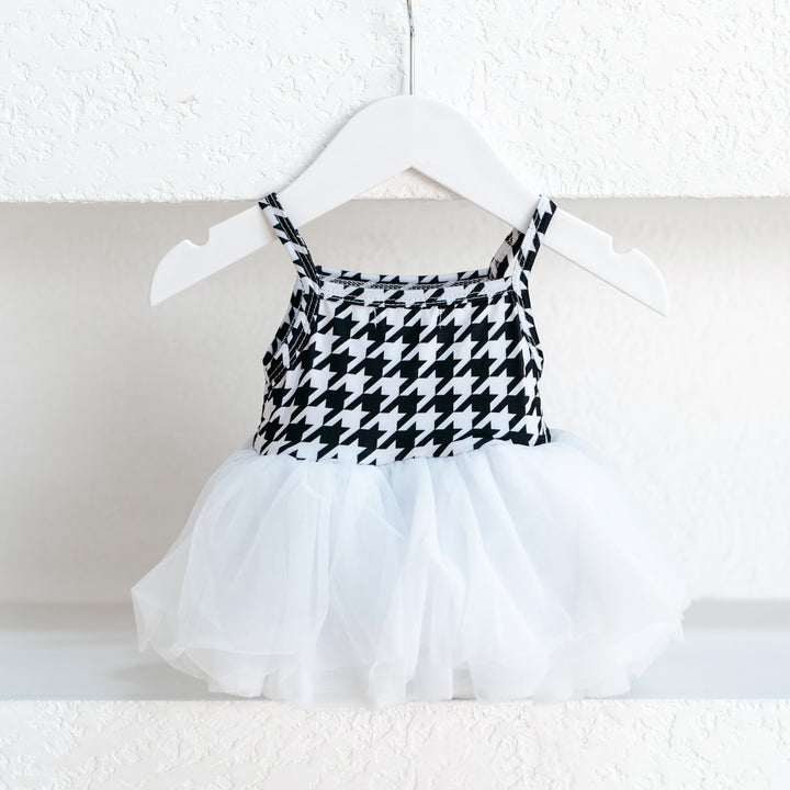 TUTU TULLE DRESS | HOUNDSTOOTH