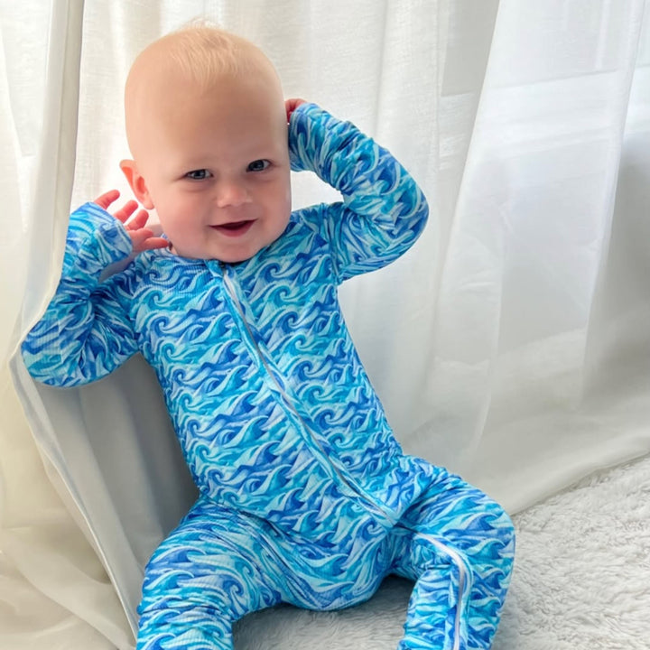 Zipper Onesie - BREAK WAVES