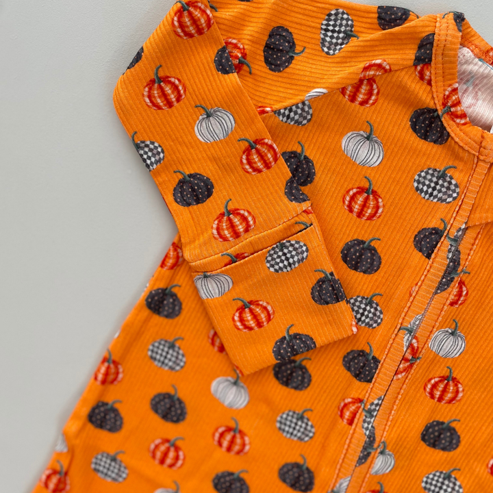 Zipper Onesie - PUMPKIN