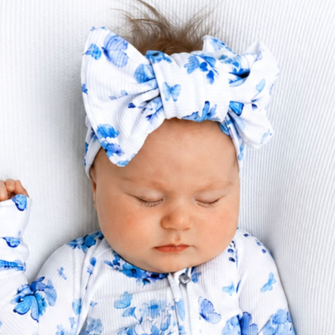 Topknot Bow - Blue Butterfly (PRE-ORDER OCT)
