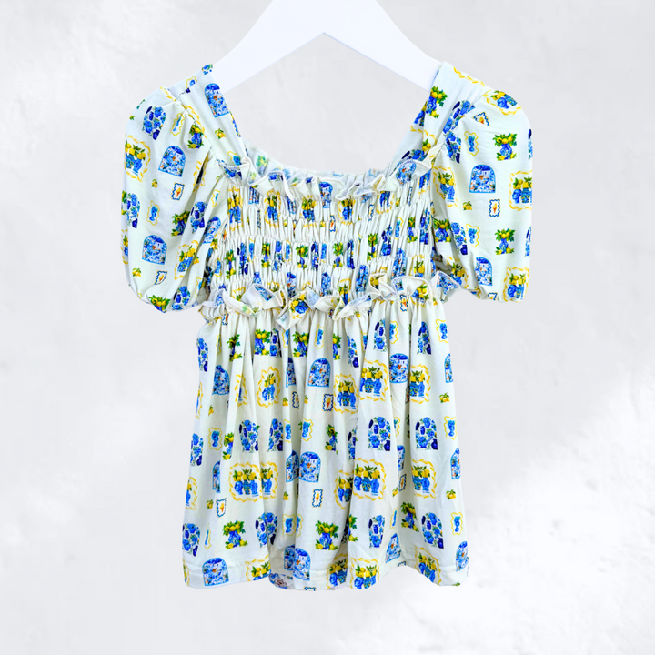 PICNIC FRILL BAMBOO DRESS | SICILY PARADISE