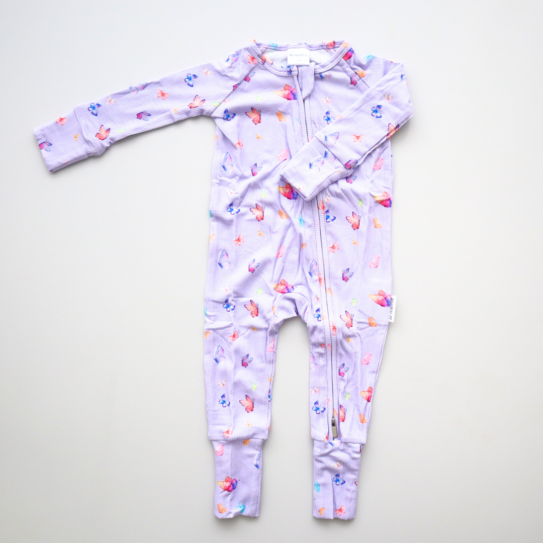 Zipper Onesie - Butterflies (PRE-ORDER)