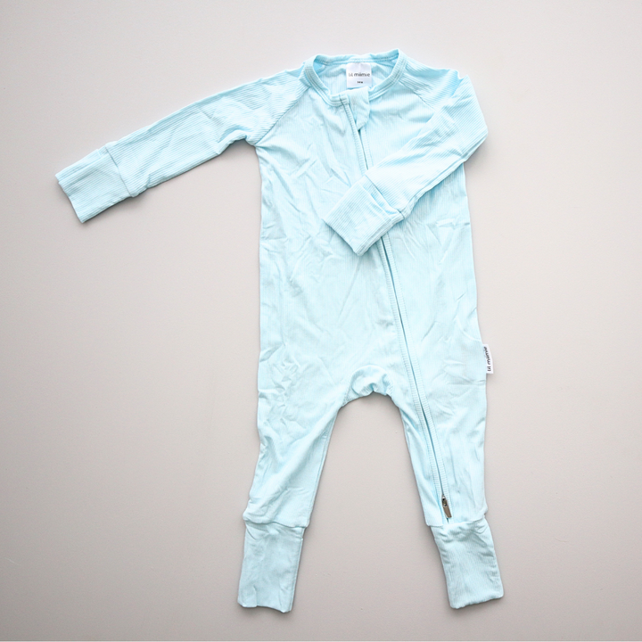 Zipper Onesie - Sky Blue