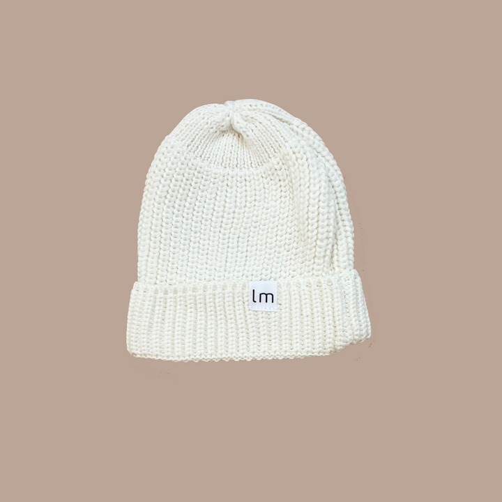 KNIT BEANIE | MILK WHITE