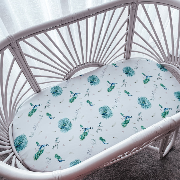 Bassinet Sheet/Change Cover | PEACOCK DREAMS