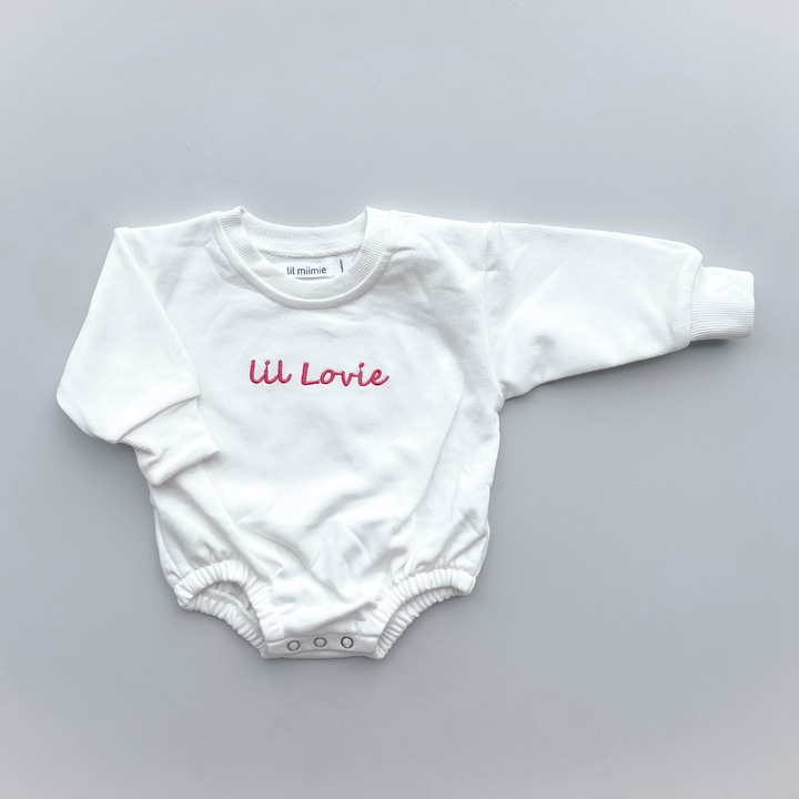 MILK BUBBLE ROMPER | LIL LOVIE